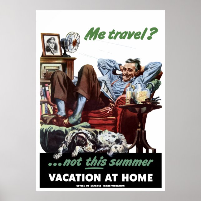 Vacation hemma WW2 Poster (Framsidan)