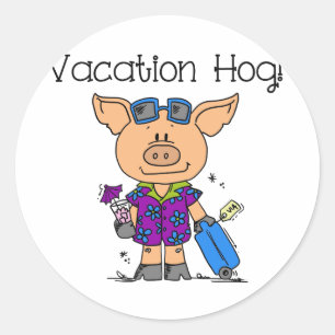 Vacation Hog Runt Klistermärke