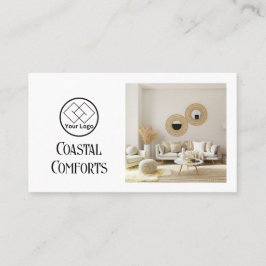 Vacation House Rental Modern| Anpassningsbar QR-ko Visitkort