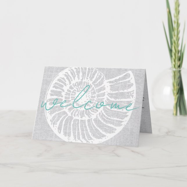 Vacation Hyental Welcome Brev Beach Airbnb Card Tack Kort (Framsida)