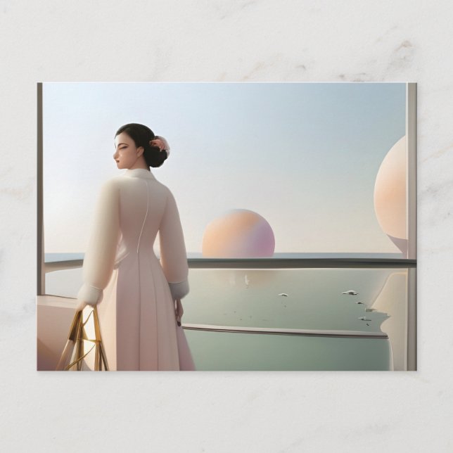 Vacation i ett märkligt land vykort (Framsida)