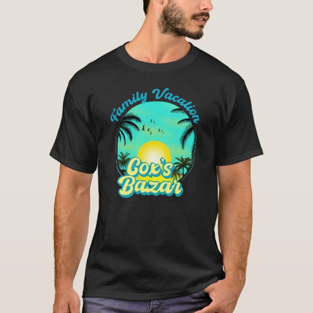 Vacation in Cox's Bazar T Shirt (Framsida)