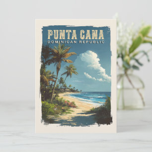 Vacation in Punta Cana: Memorials med Vintage Julkort