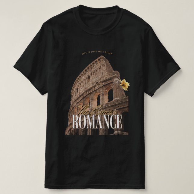Vacation in rome vid Colosseum Retro Italien Black T Shirt (Design framsida)