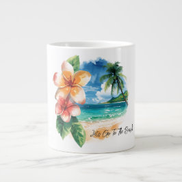 Vacation, Lets Go To The Beach  Jumbo Mugg