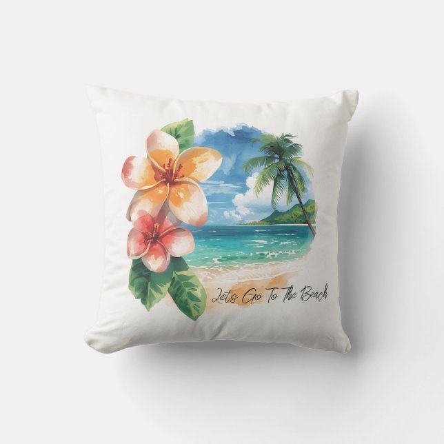 Vacation, Lets Go To The Beach  Kudde (Framsida)