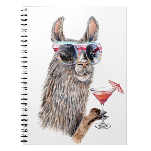Vacation Llama Anteckningsbok (Framsidan)