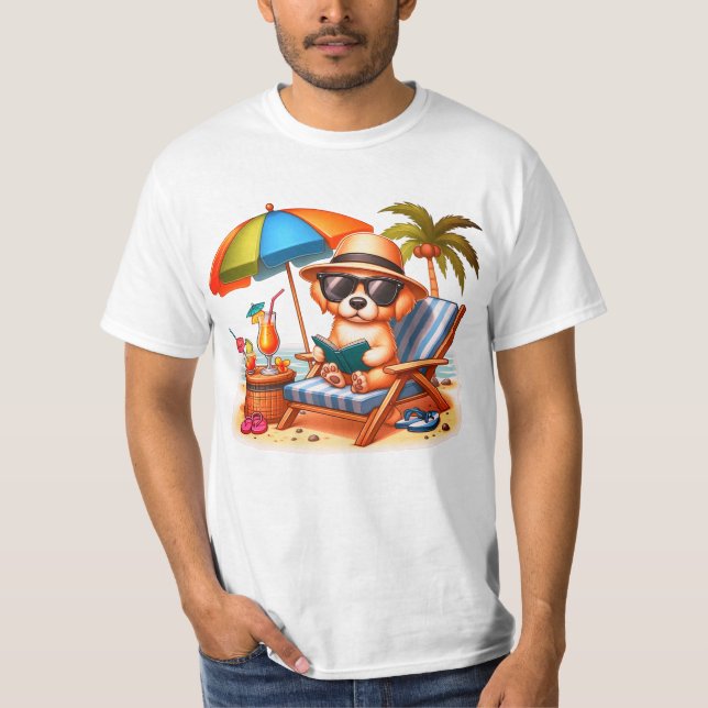 Vacation Puppy T Shirt (Framsida)