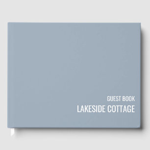 Vacation Rental Blue Minimalist Modern Airbnb Gästböcker
