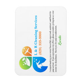 Vacation Rental Cleaner Housekeeper 5 Star Review Magnet