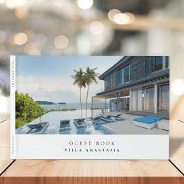 Vacation Rental Guest Feedback Elegant White Photo Gästböcker