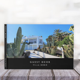 Vacation Rental Guest Feedback Modern Black Gästböcker