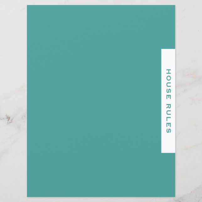 Vacation Rental Guidebook Binder Subjekt Divider (Framsida)