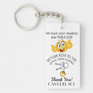 Vacation Rental Keychain - se Båda sidor