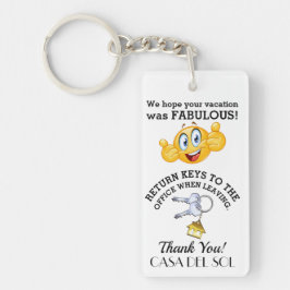 Vacation Rental Keychain - se Båda sidor