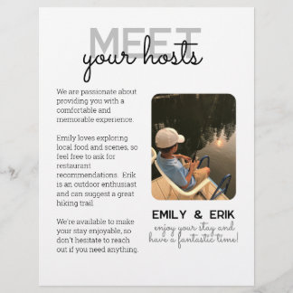 Vacation Rental Welcome Binder - Möt dina värdar