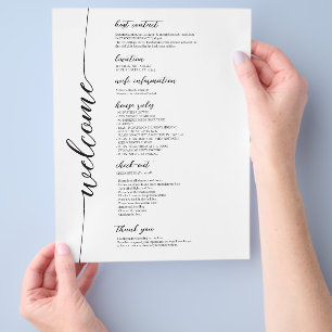 Vacation Rental Welcome Guide House Regler Reklamblad