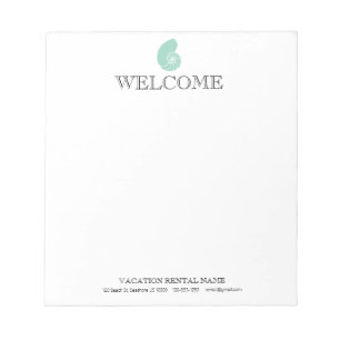 Vacation Rental WELCOME NOTES - NAUTILUS Anteckningsblock