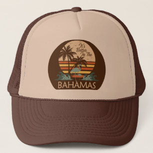 Vacation Retro Bahamas Hat Vintage Cruise Bahamian Keps