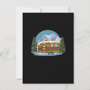 Vacation Rv Camp Camper Fu, Vintage Retro, julklap Inbjudningar