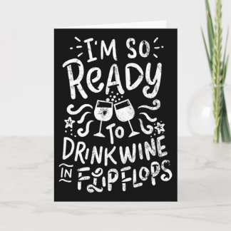 Vacation Shirt Summer Wine Tee Flip Flops Men Wome Kort