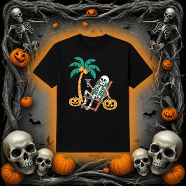 Vacation Skeleton | Beach Halloween fest T Shirt