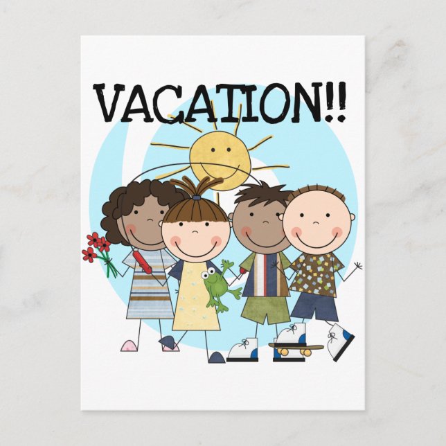 VACATION-skjortor och -gåvor Vykort (Framsida)