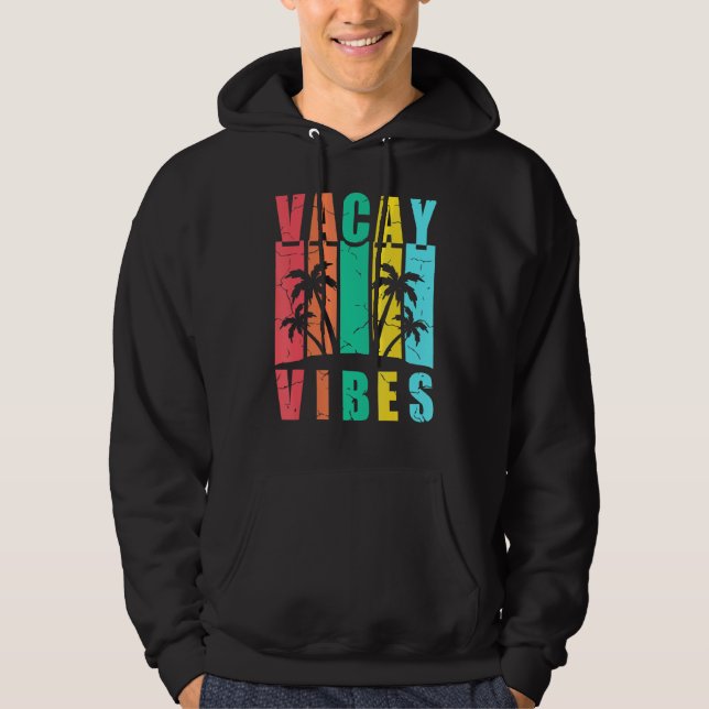 Vacation Sunset Beach Hoodie (Framsida)
