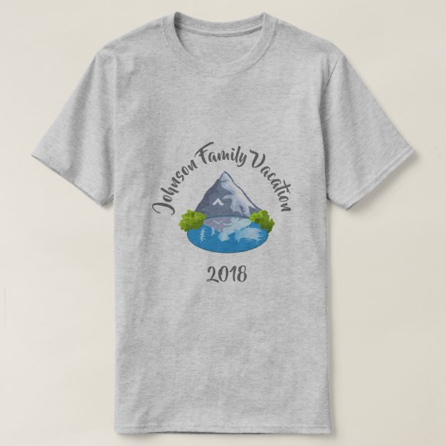 Vacation T-Shirt för bergfamiljen (Design framsida)