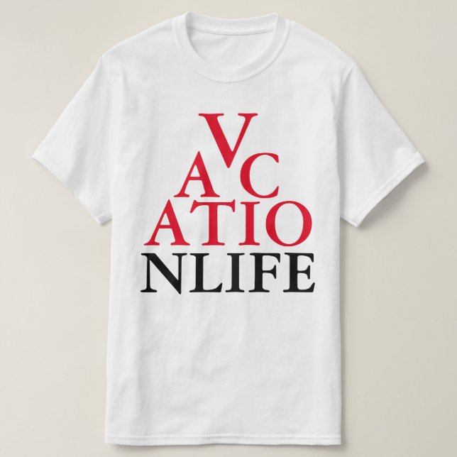 Vacation Torn Tee Shirt (Design framsida)