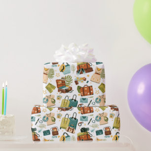 Vacation Travel Wrapping Papper Presentpapper