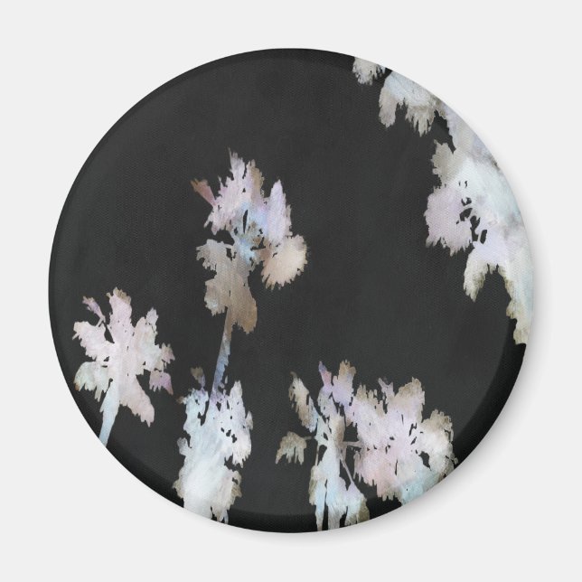 Vacation Tropical Handflatan Artistic Watercolor S Magnet (Framsidan)