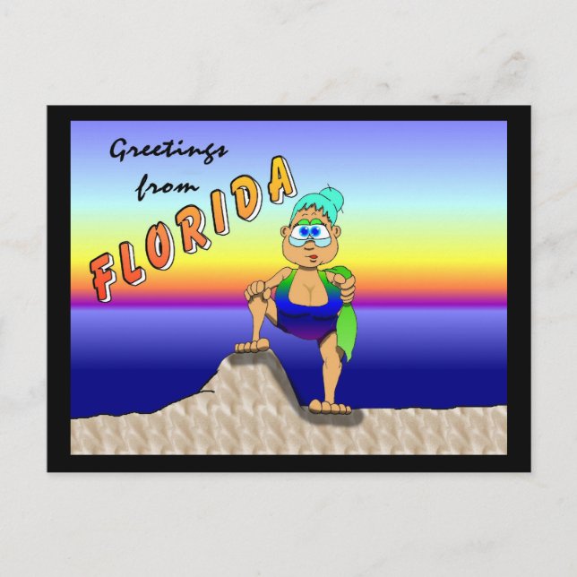 Vacationing Gladys Vykort (Framsida)