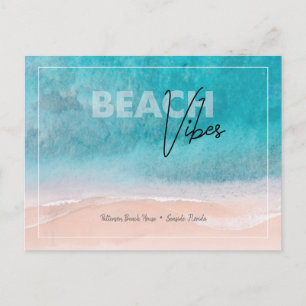 Vacationshem för Beach Vibes-vykort Vykort