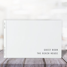Vacationshyra | Minimalistisk ren, enkel vit Gästböcker