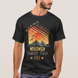 Vacationskampanj för Wisconsin Memories-familjen R T Shirt