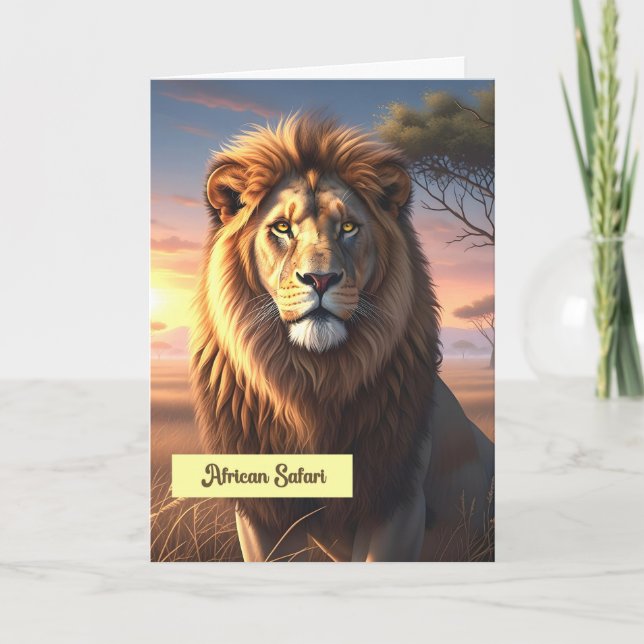 Vacationskort African Safari Kort (Framsida)