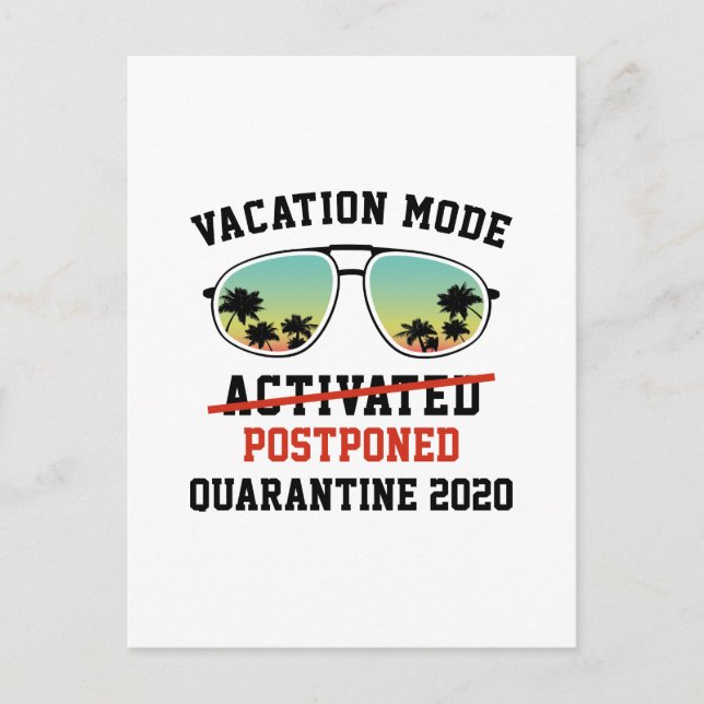 Vacationsläge uppskjutet vykort (Framsida)