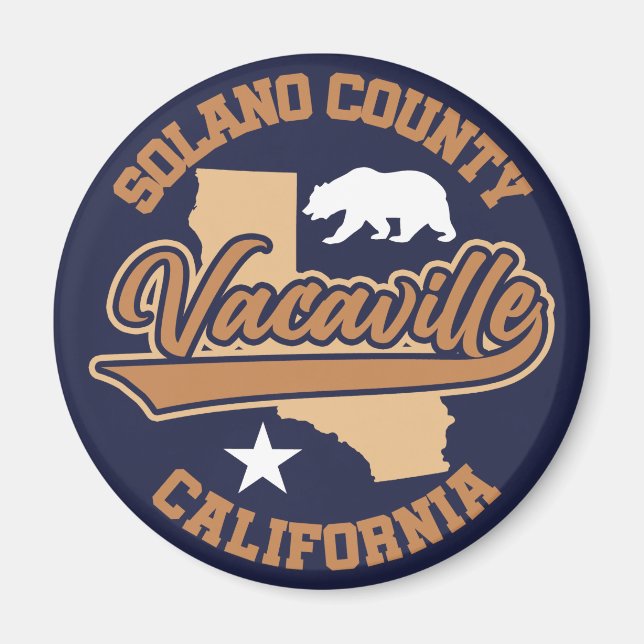 Vacaville,Kalifornien Magnet (Framsidan)
