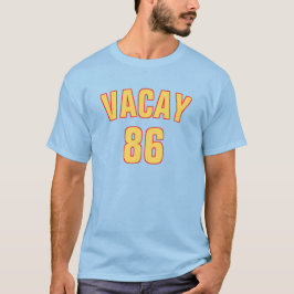 Vacay 86 Gulters sommarsemestersemester för spelgr T Shirt