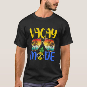 Vacay-fack för ananas-familjen i vacay Mode T Shirt