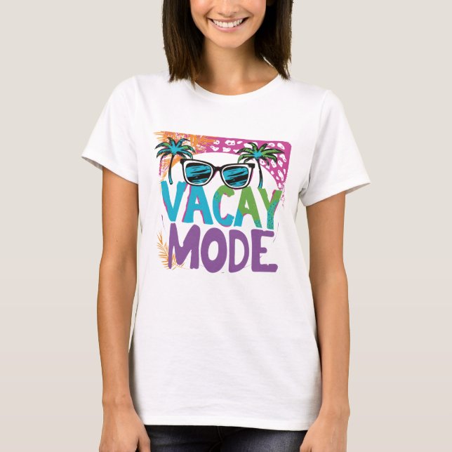 Vacay-läge T Shirt (Framsida)