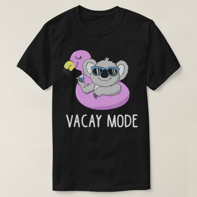 Vacay Mode Cute Koala Funny Family Vacation Holida T Shirt (Design framsida)