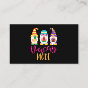 Vacay Mode Cute Summer Gnomes Funny Gifts for Wome Visitkort