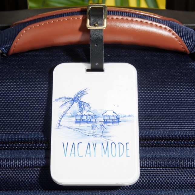 Vacay Mode Luggage Tag Bagagebricka (Framsida Insitu 2)