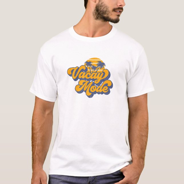 Vacay Mode: Lustigt Retro Family Vacation Resa T Shirt (Framsida)
