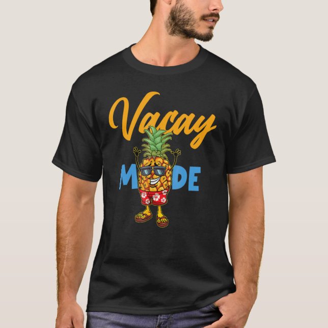 Vacay Mode Pineapple Cute Vacation Summer Cruise G T Shirt (Framsida)