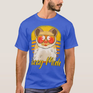 Vacay Mode Retro Sunset Beach Vacation Hamster T Shirt