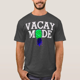 Vacay Mode sommarsemester upp och ned på ananas T Shirt
