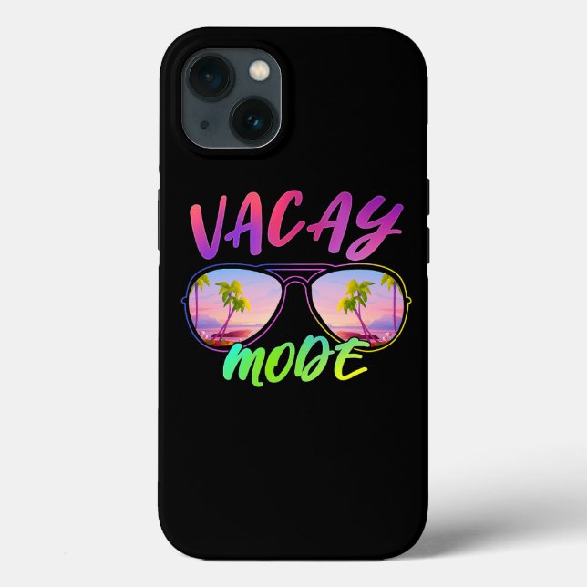 Vacay Mode Sunglasses Funny Family Beach Summer Va (Baksida)
